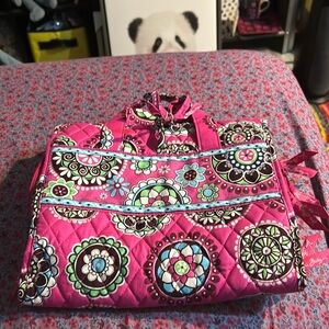 Vera Bradley Travel Hanging Cosmetic Organizer Pink Cupcake
